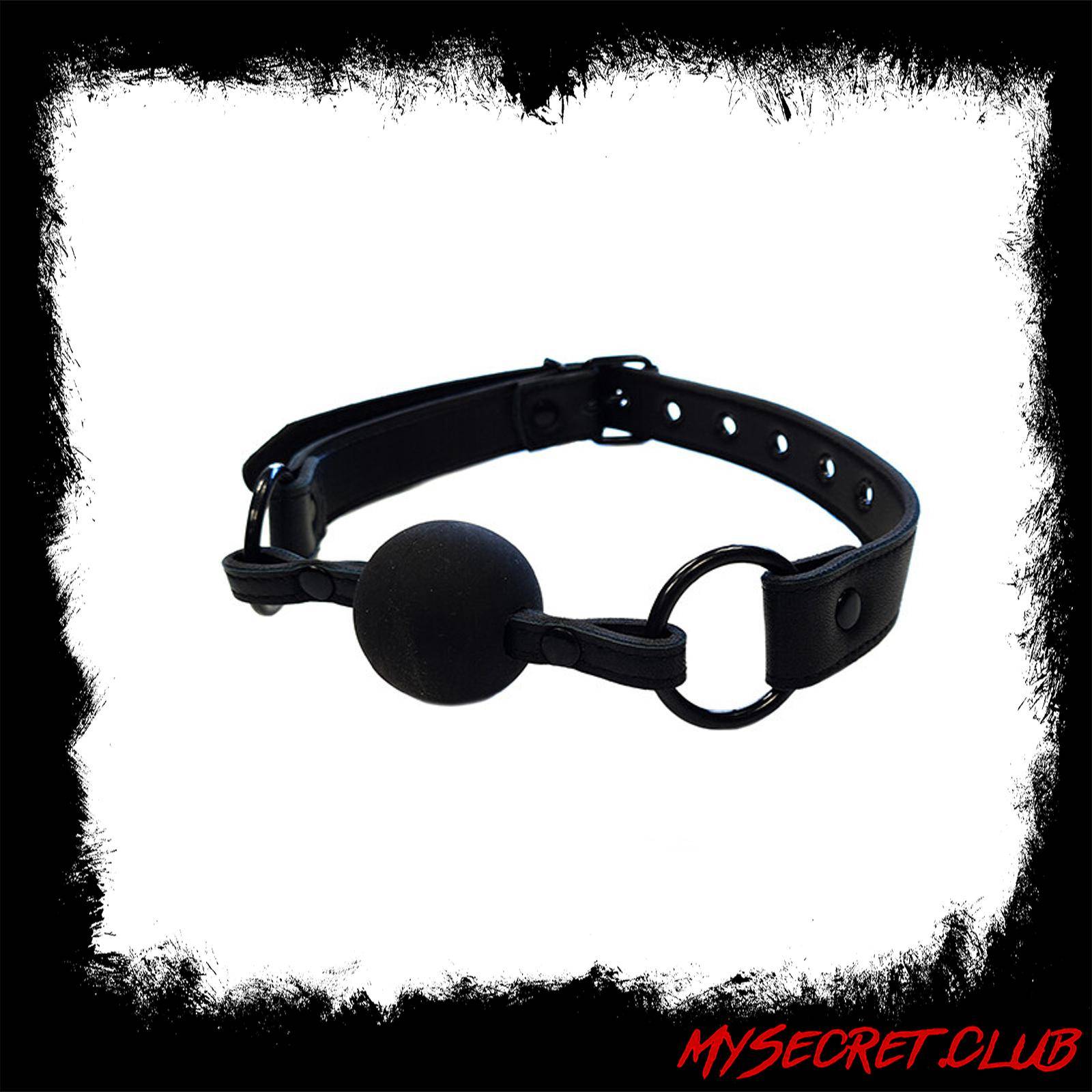 Rouge Garments Plain Black Collar and Gag