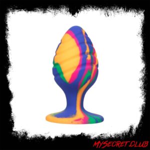 Cheeky Large Swirl Tie Dye Butt Plug