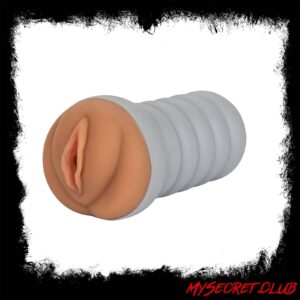 Gripper Ribbed Tight Pussy Brown Masturbator