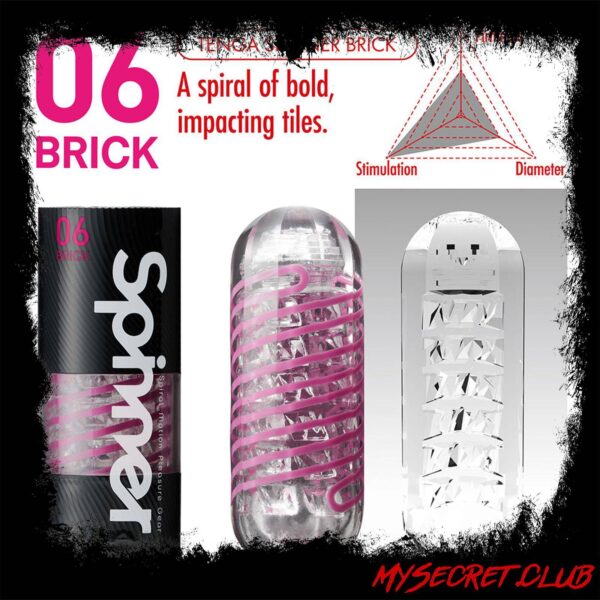 Tenga 06 Brick Spinner Masturbator