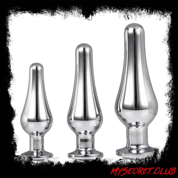 Gleaming Butt Plug Set Silver