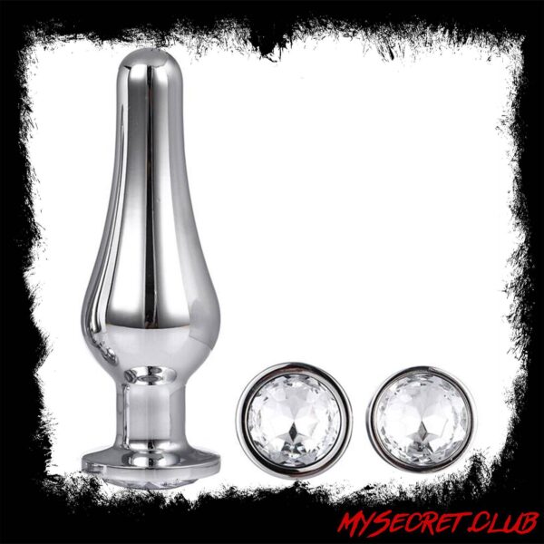 Gleaming Butt Plug Set Silver