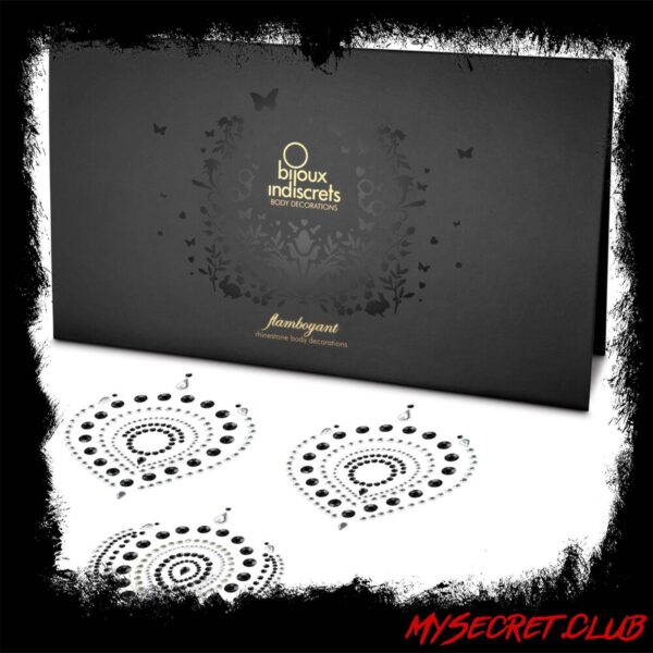 Bijoux Indiscrets Flamboyant Rhinestone Jewellery Black Silver
