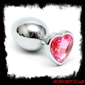 Small Butt Plug With Heart Shaped Crystal