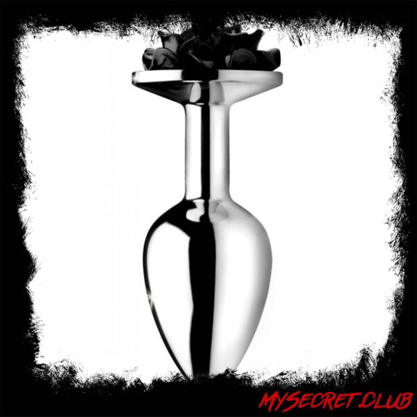 XR Booty Sparks Black Rose Anal Plug Large