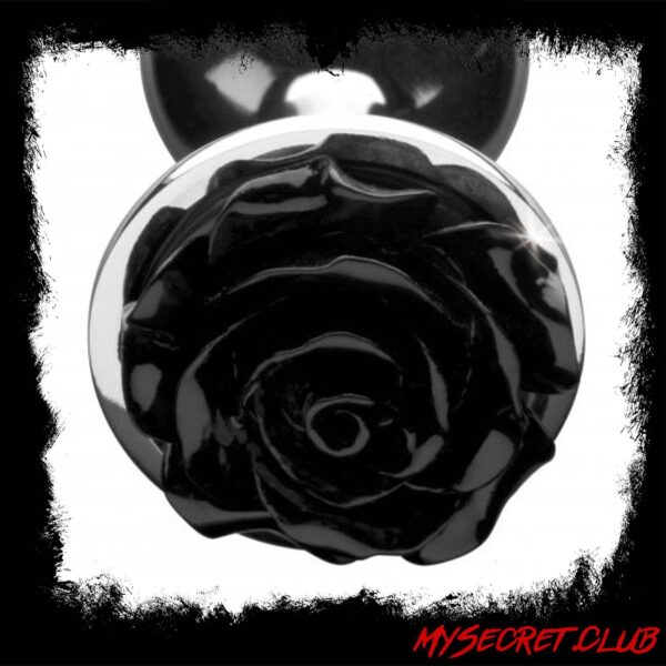 XR Booty Sparks Black Rose Anal Plug Large