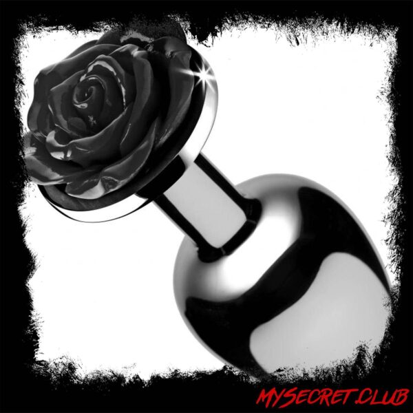 XR Booty Sparks Black Rose Anal Plug Medium