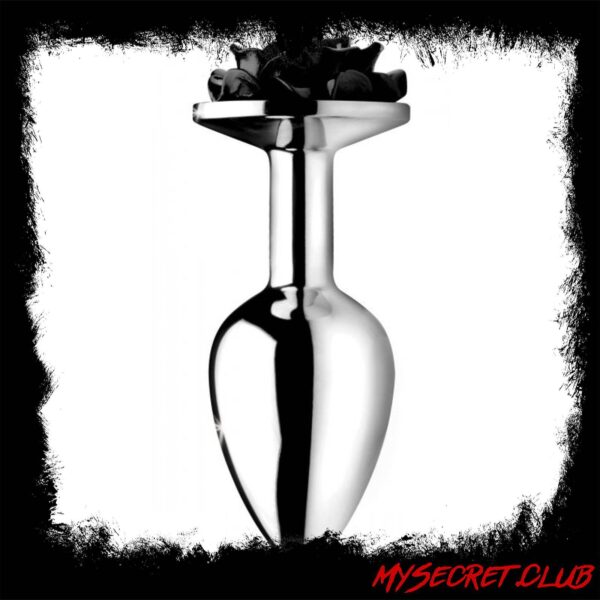 XR Booty Sparks Black Rose Anal Plug Small
