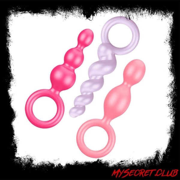 Satisfyer Booty Call Set Of 3 Multicolour Anal Plugs