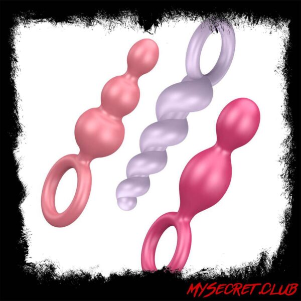 Satisfyer Booty Call Set Of 3 Multicolour Anal Plugs
