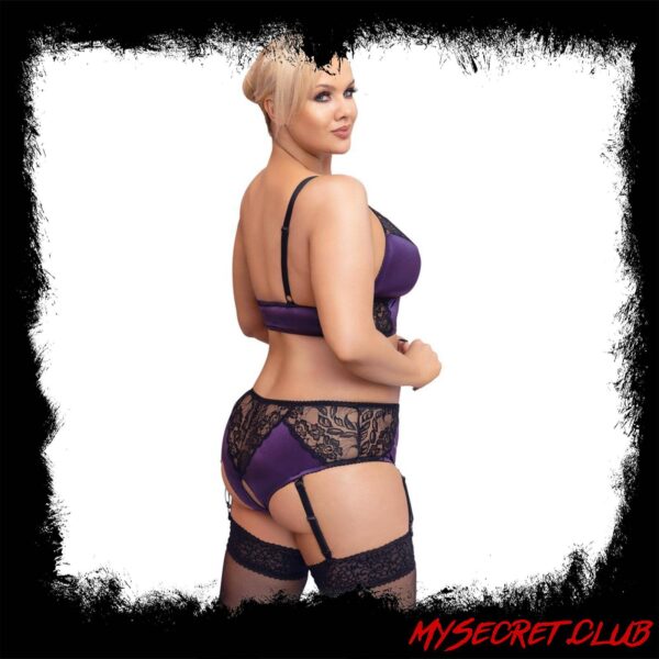 Cottelli Curves Bralette Suspender Set