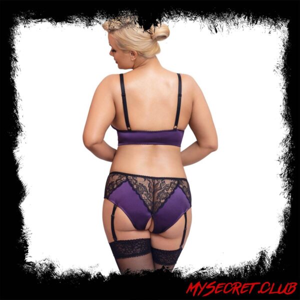 Cottelli Curves Bralette Suspender Set