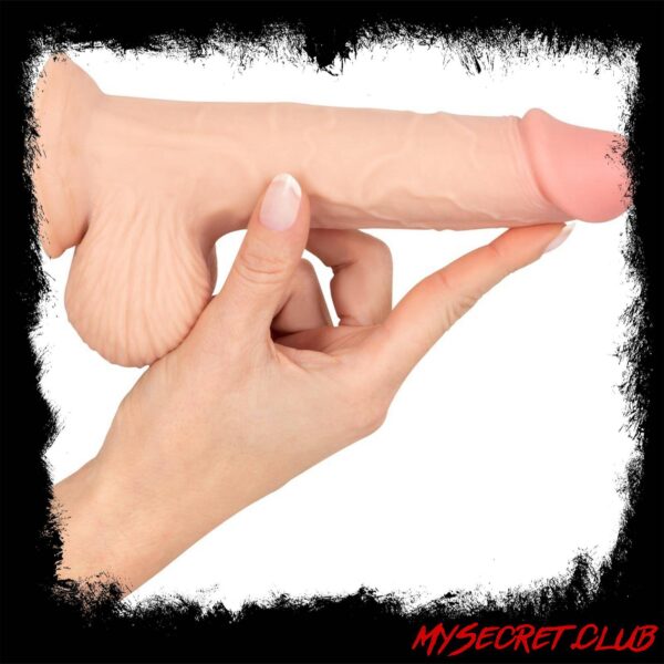 Nature Skin Dildo With Movable Skin 19cm