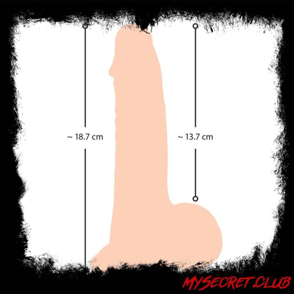 Nature Skin Dildo With Movable Skin 19cm
