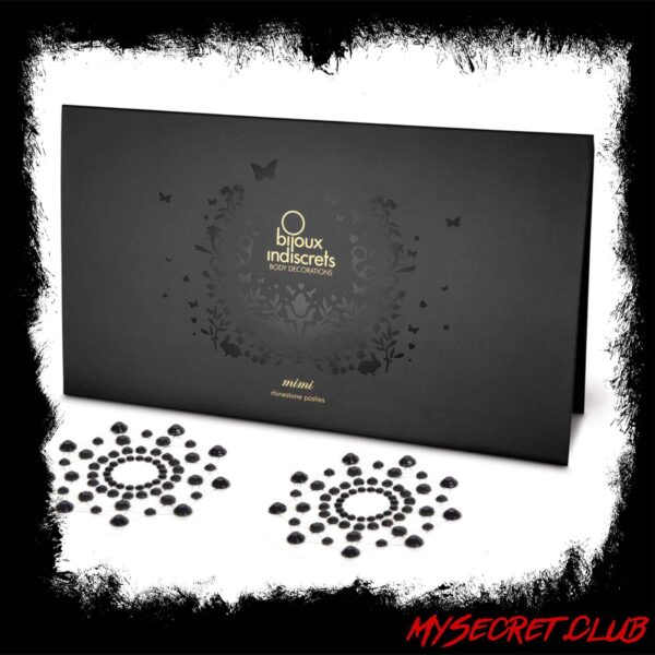 Bijoux Indiscrets Mimi Rhinestone Pasties Black