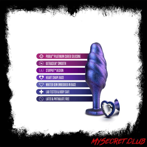 Anal Adventures Matrix Bumped Bling Butt Plug