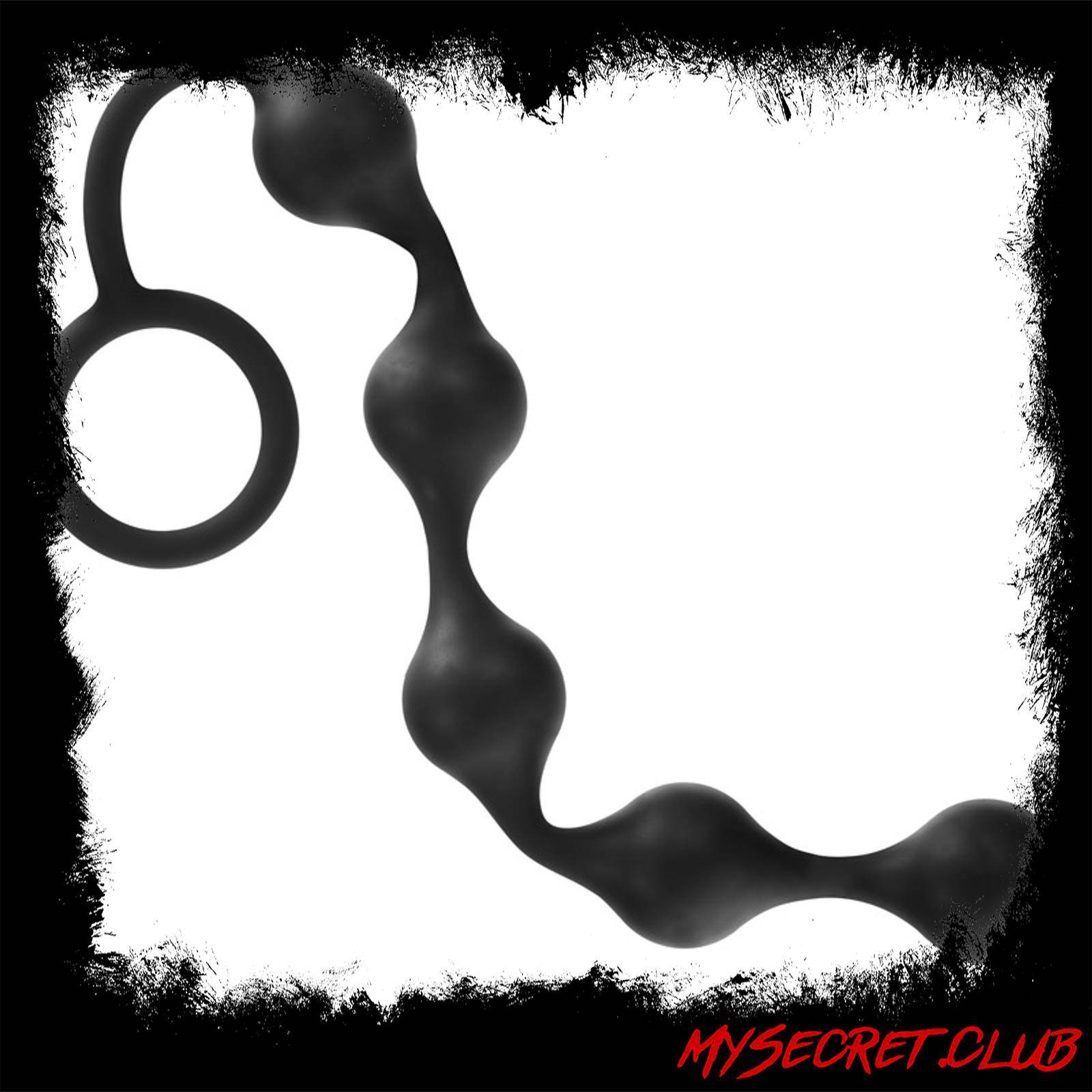 Onyx Silicone Anal Beads