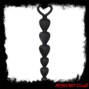 Black Silicone Anal Beads