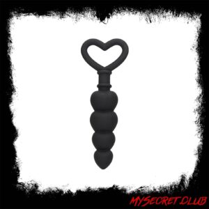 Ouch Silicone Anal Love Beads Black
