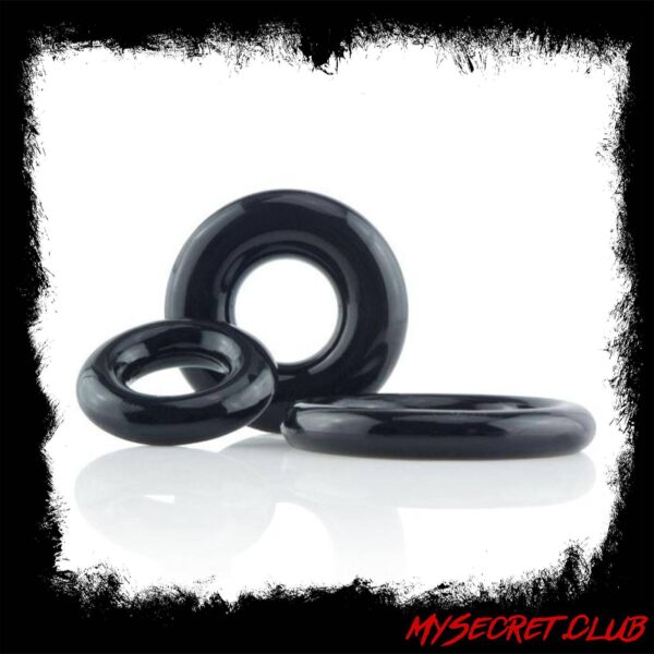 Screaming O RingO x3 Cock Rings Black