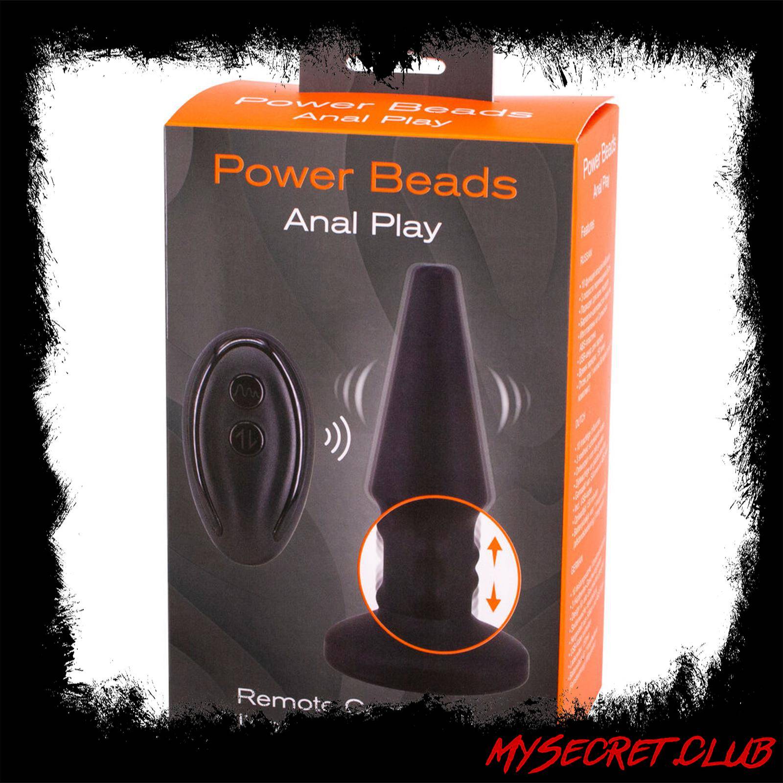 Power Beads Anal Play Rimming And Vibrating Butt Plug