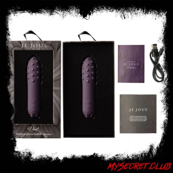 Je Joue Duet Multi Surfaced Bullet Vibrator Purple