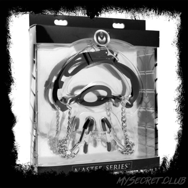 Mutiny Silicone O Ring Gag Plus Nipple Clamps