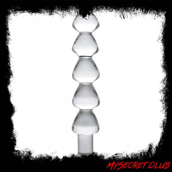 Master Series Drops Anal Links Glass Dildo