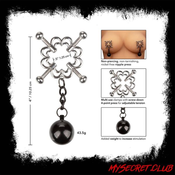 Nipple Grips 4 Point Weighted Nipple Press