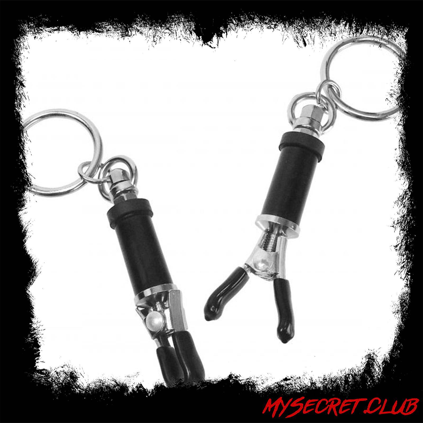 Master Series Bondage Ring Barrel Nipple Clamps