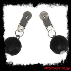 Nipple Clamps With Round Black Weights