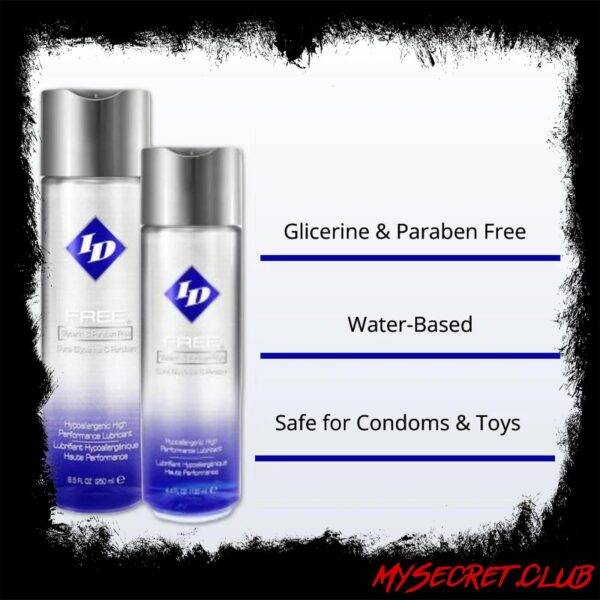 ID Free Hypoallergenic Waterbased Lubricant 30ml