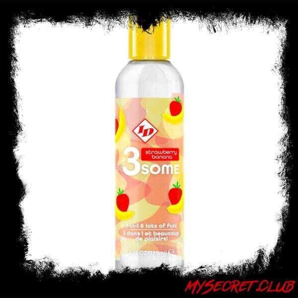 ID 3some Strawberry Banana 3 In 1 Lubricant 118ml