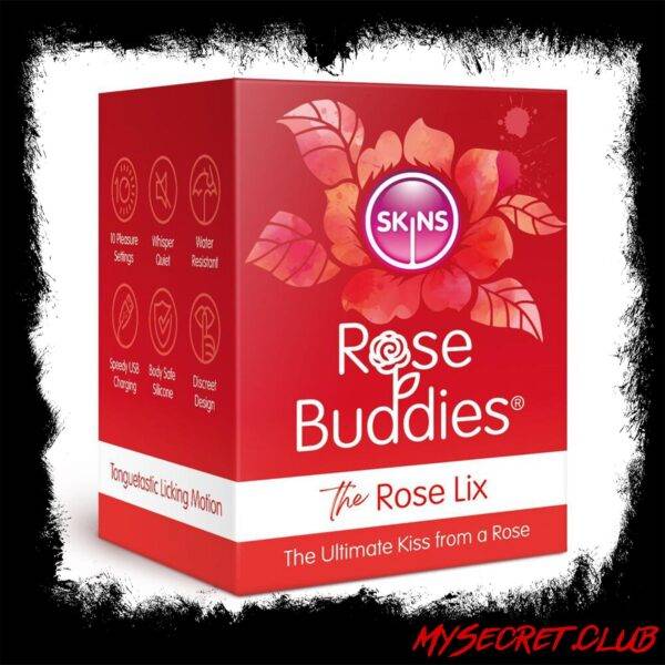 Skins Rose Buddies The Rose Flix Clitoral Massager Red