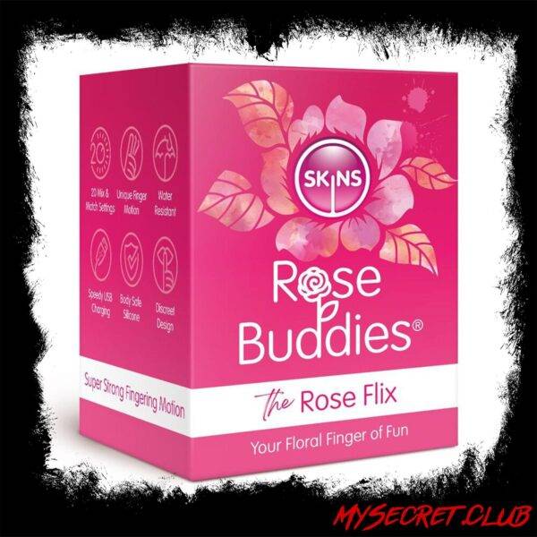 Skins Rose Buddies The Rose Flix Clitoral Massager Pink