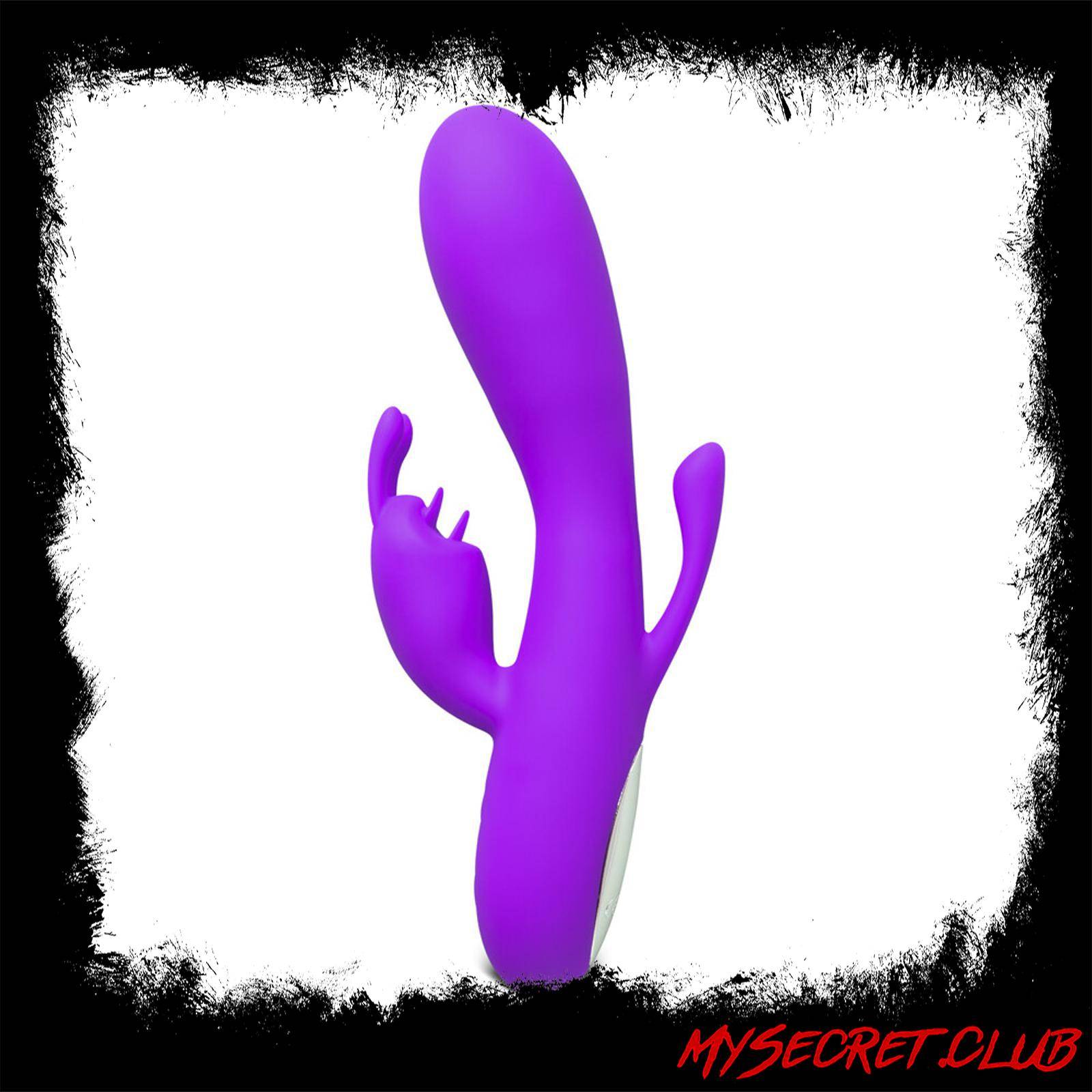 Double Bunny 12 speed Silicone Vibe Purple
