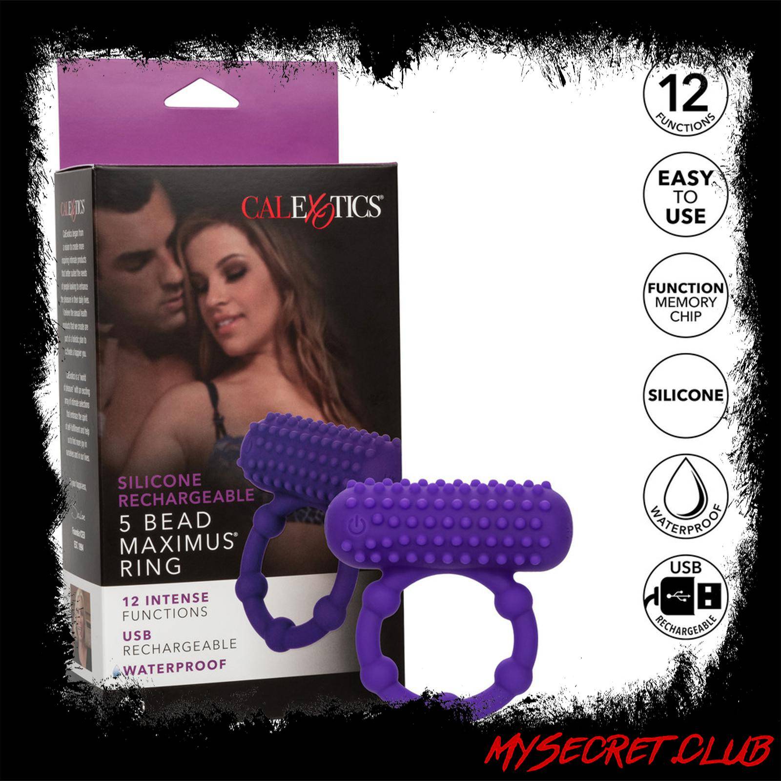 5 Bead Maximus Rechargeable Cock Ring