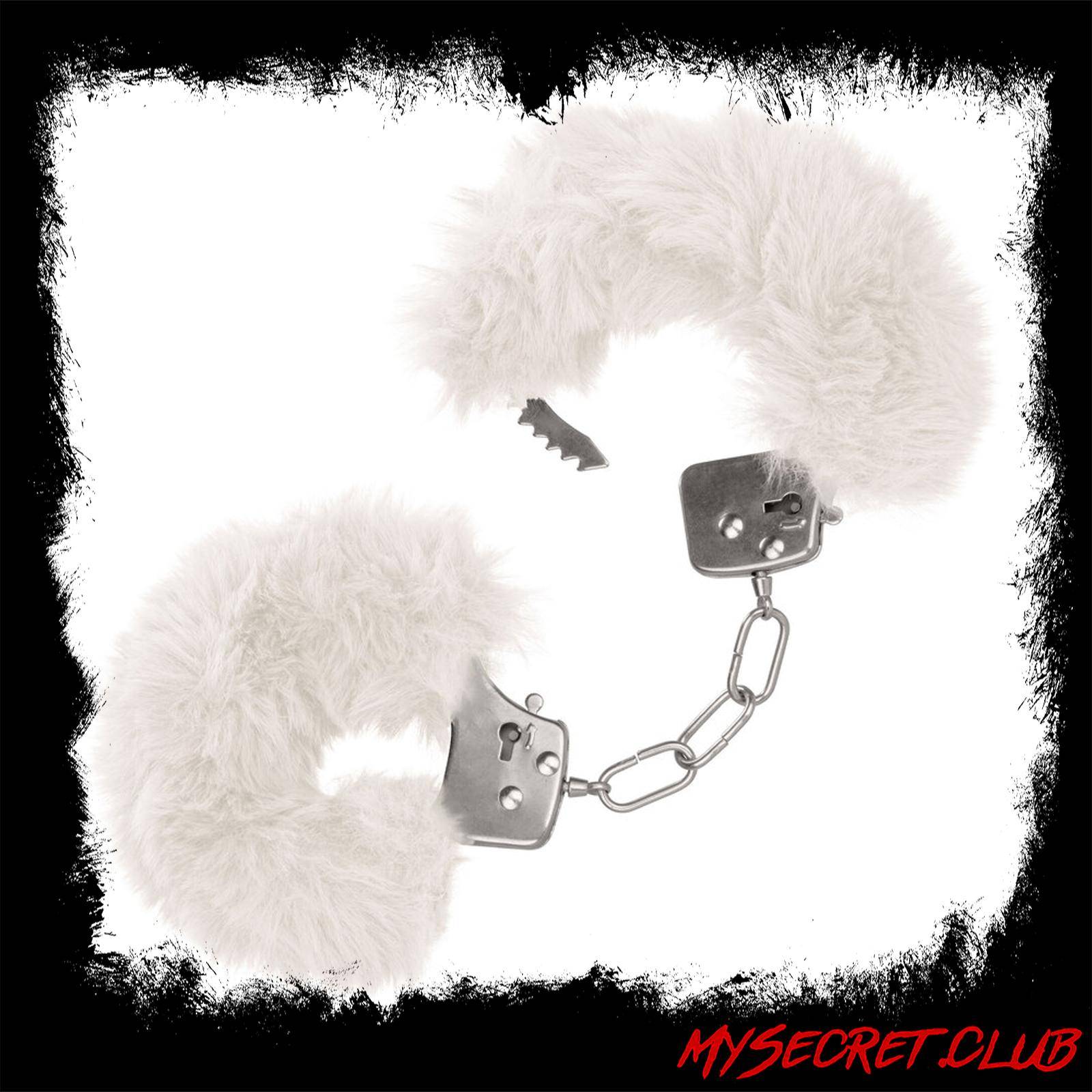 Ultra Fluffy Furry Cuffs White