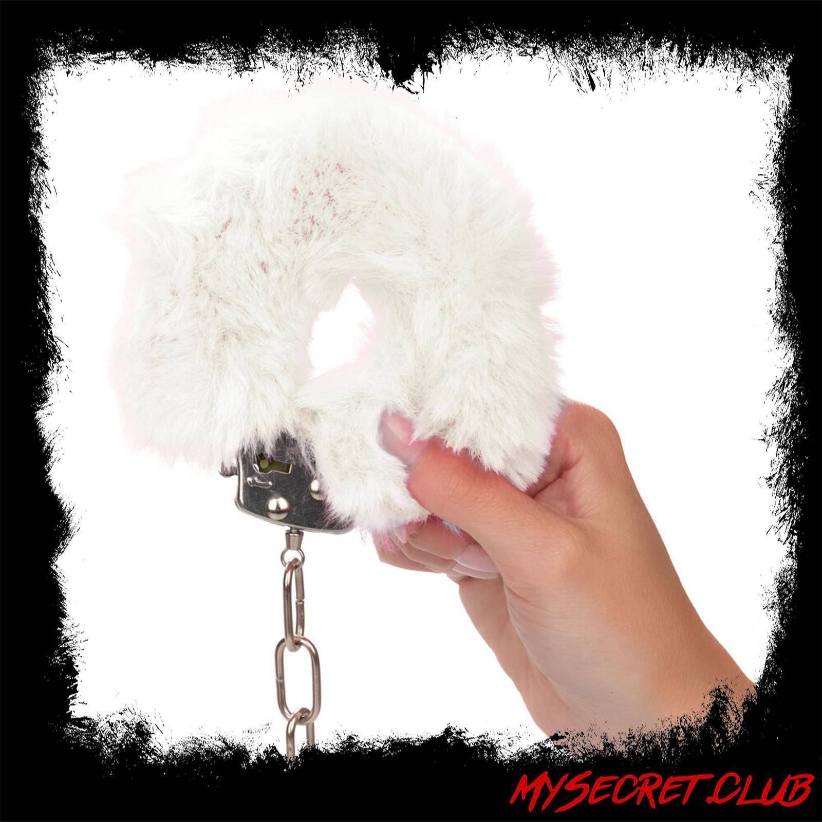 Ultra Fluffy Furry Cuffs White