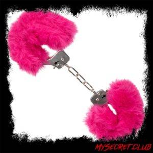 Ultra Fluffy Furry Cuffs Pink
