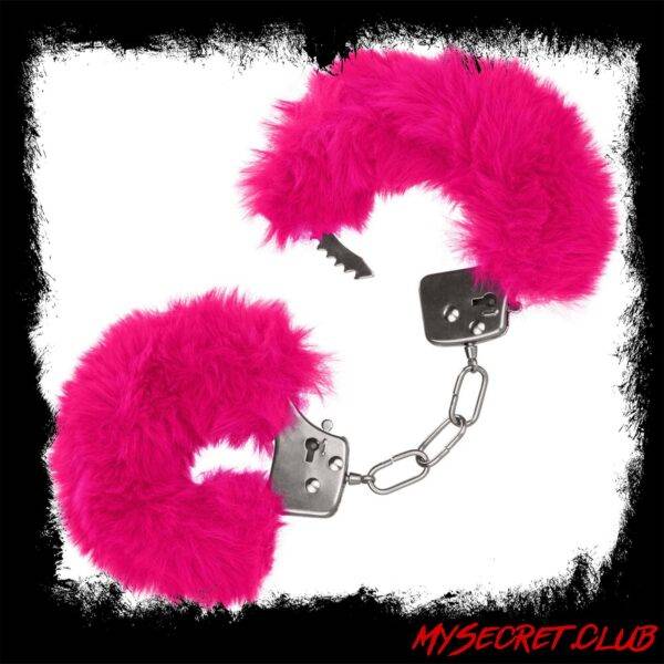 Ultra Fluffy Furry Cuffs Pink