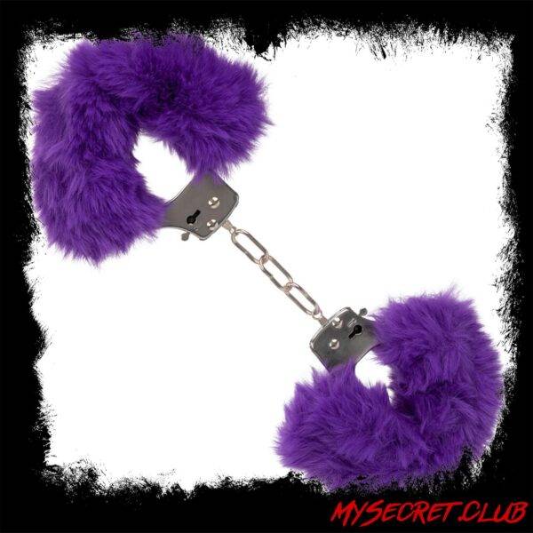 Ultra Fluffy Furry Cuffs Purple