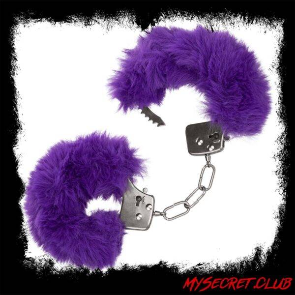 Ultra Fluffy Furry Cuffs Purple