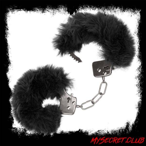 Ultra Fluffy Furry Cuffs Black