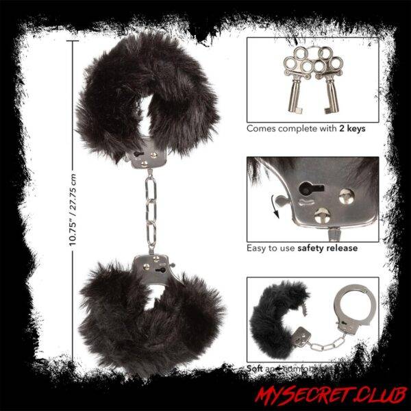 Ultra Fluffy Furry Cuffs Black