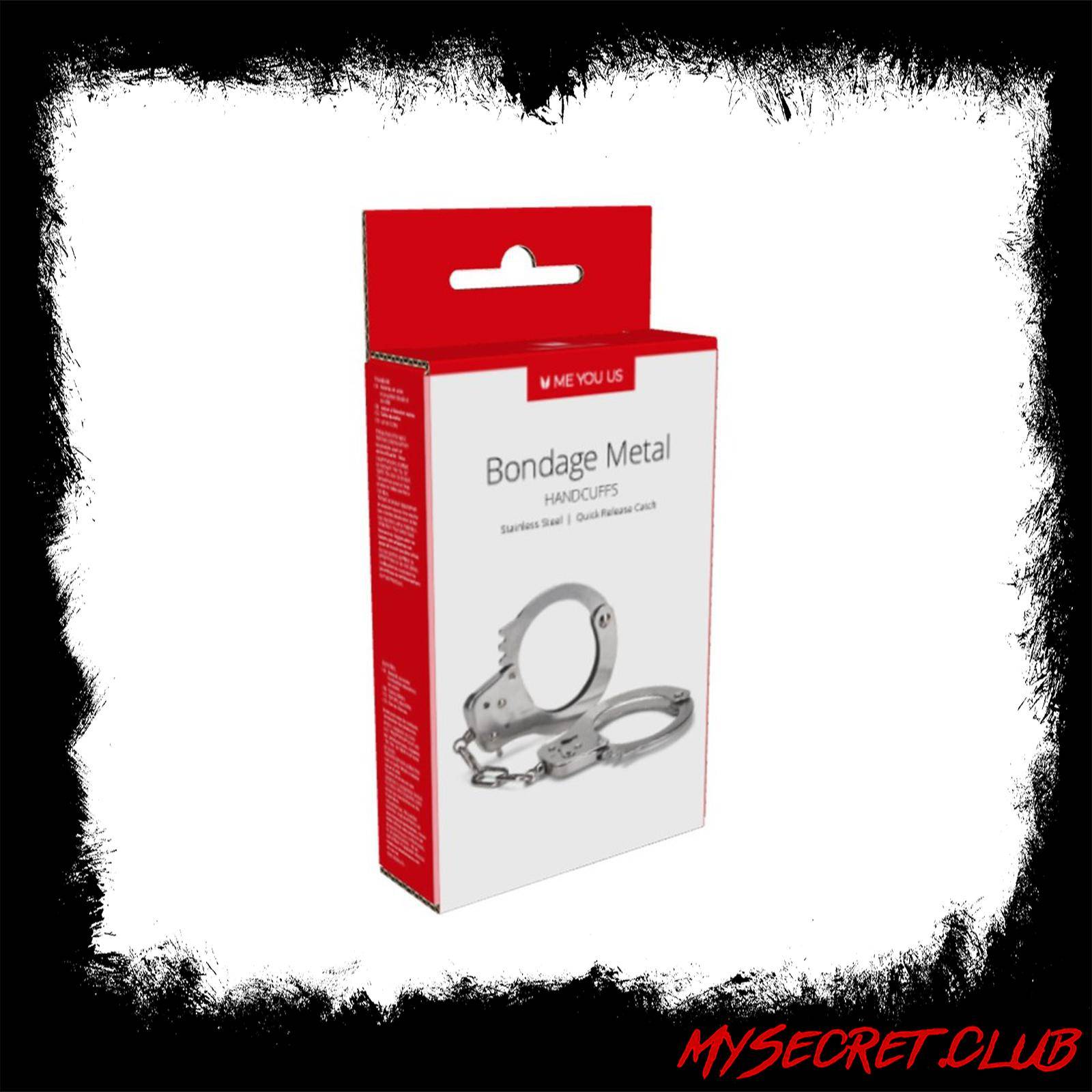 Me You Us Premium Heavy Duty Metal Bondage Handcuffs