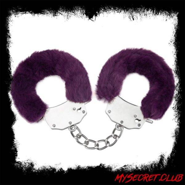 Me You Us Furry Handcuffs Purple