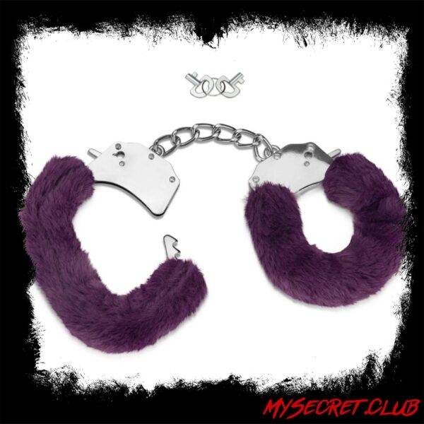 Me You Us Furry Handcuffs Purple