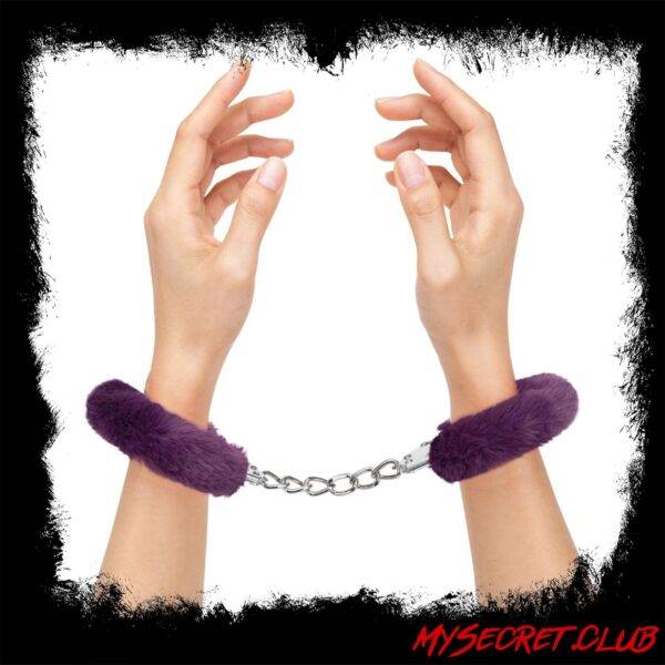 Me You Us Furry Handcuffs Purple