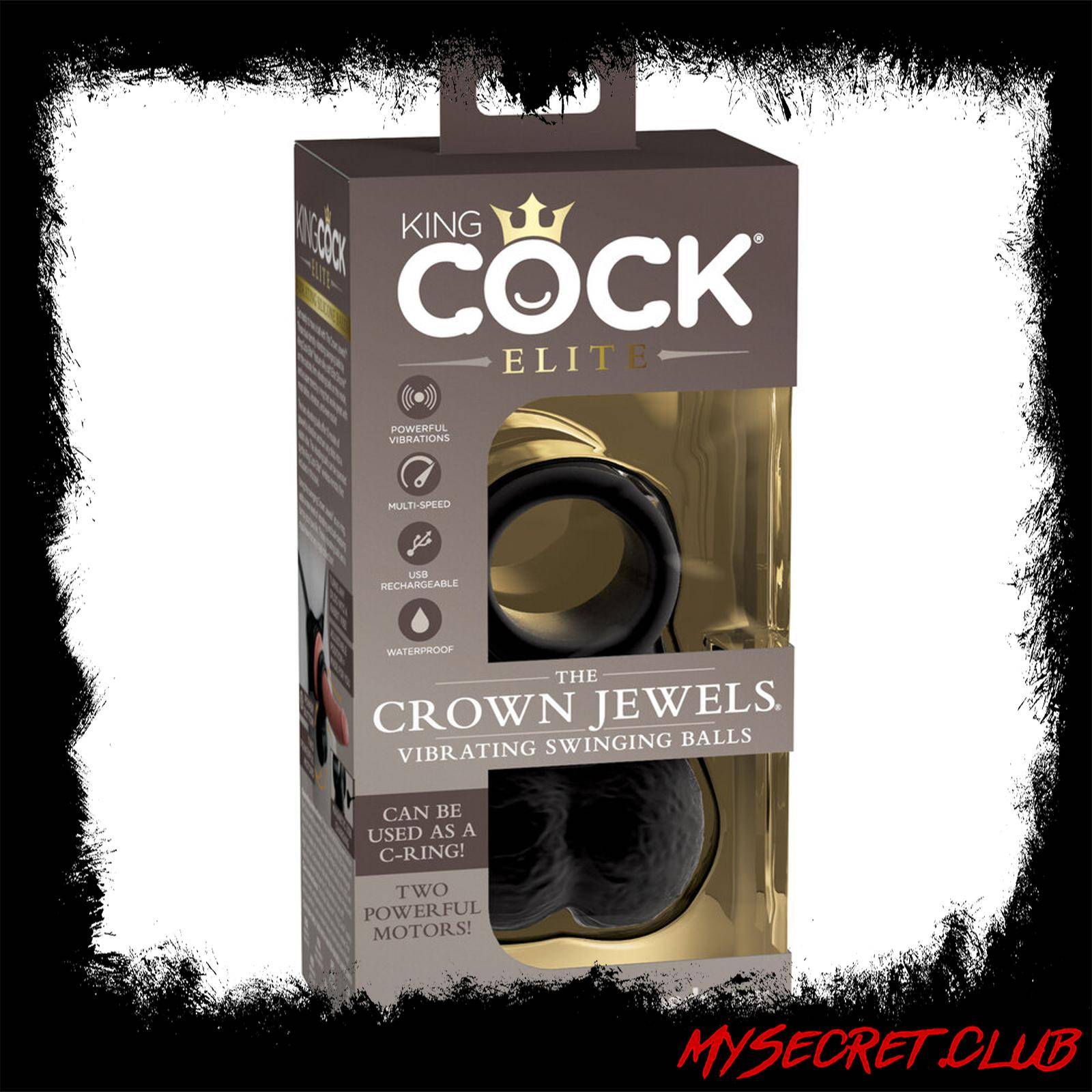 King Cock The Crown Jewels Weighted Swinging Vibrating Balls